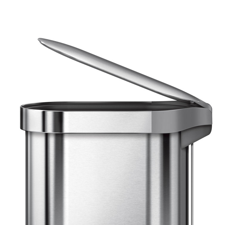 Simplehuman Garbage Can 45L Brushed Stainless buying Steel Plastic Lid